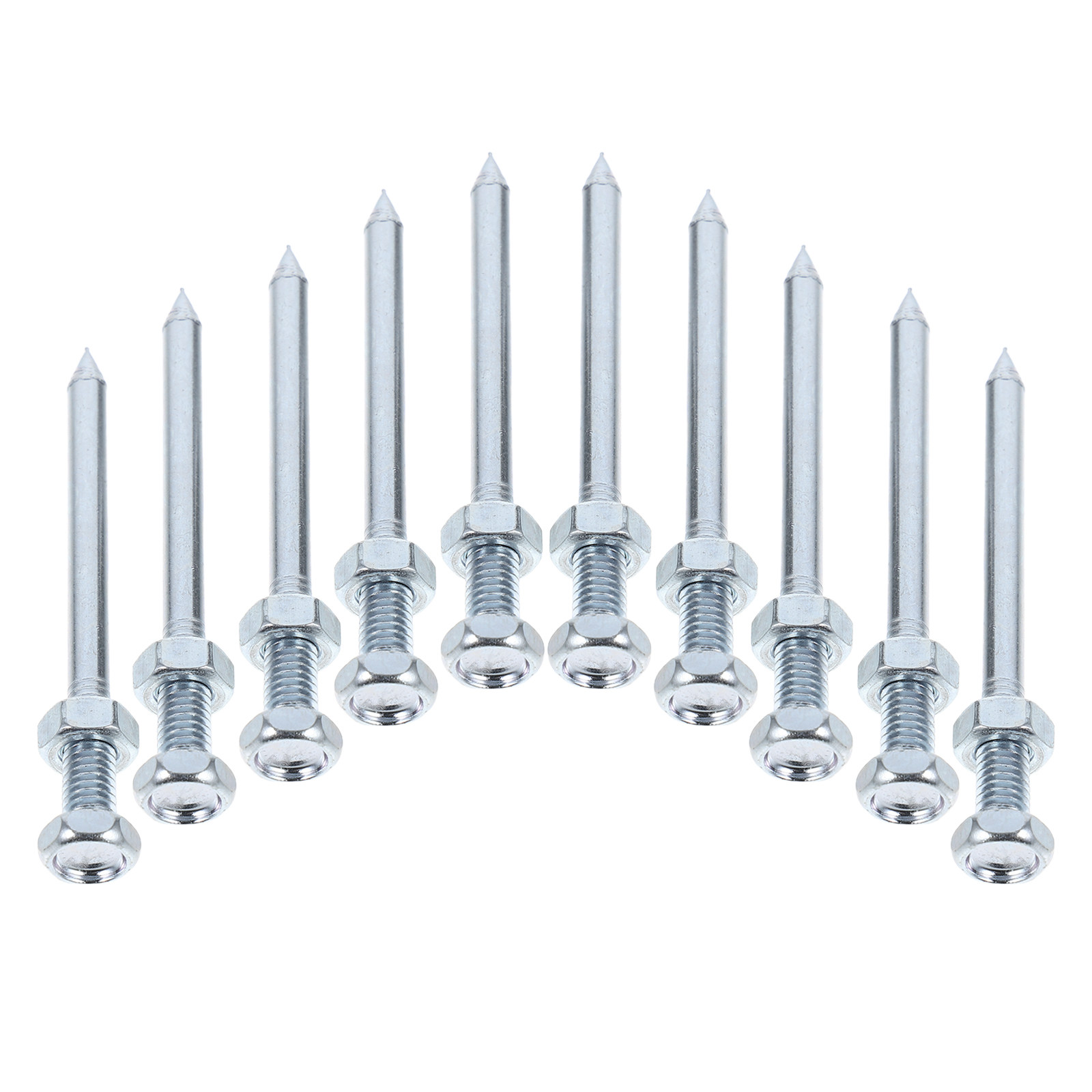 Lawn Aerator Shoes Spikes Heavy Duty - 10Pcs Metal Lawn Aerator Shoe Pegs