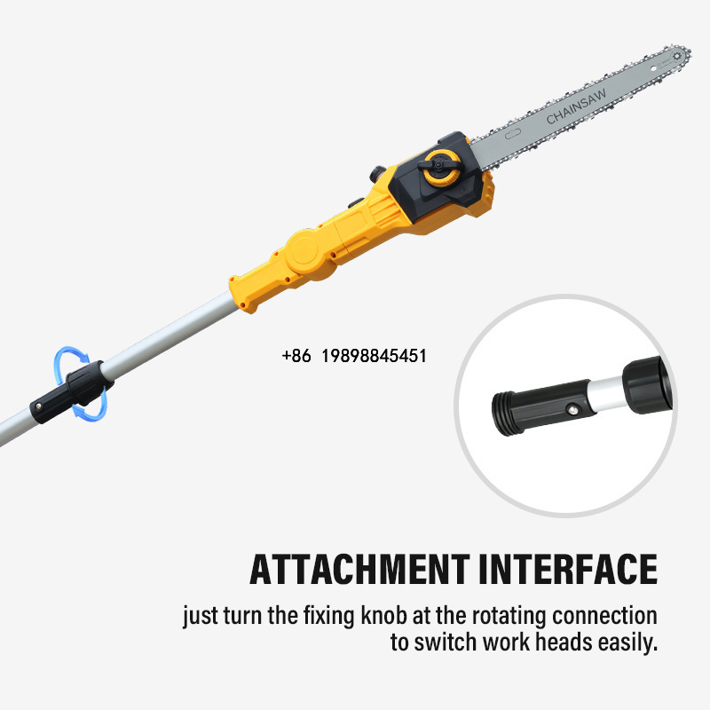 Cordless Hedge Trimmer Pole 2 In 1 - 2-in-1 Cordless Pole Chainsaw Hedge Trimmer