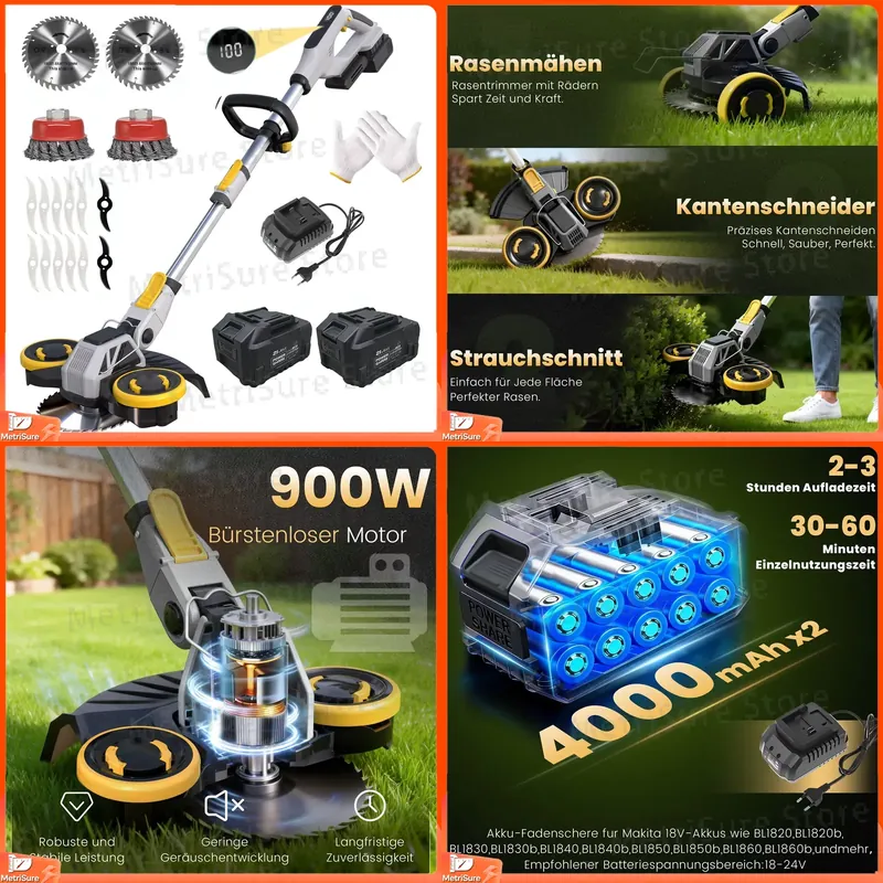 Brushless Cordless Grass Trimmer 21V - 21V 900W Brushless Cordless Grass Trimmer