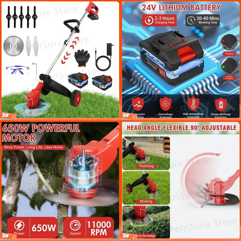Brushless Cordless Grass Trimmer 21V - 21V Cordless Grass Trimmer Lawn Mower