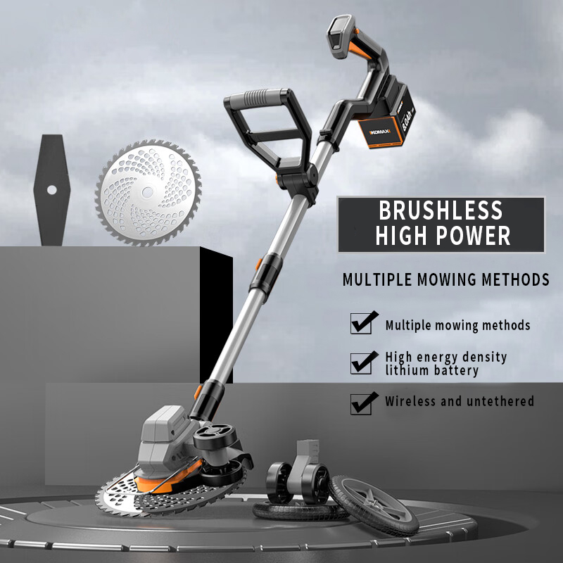 Portable Household Electric Mo - đánh giá và giá Brushless Cordless Grass Trimmer 21V