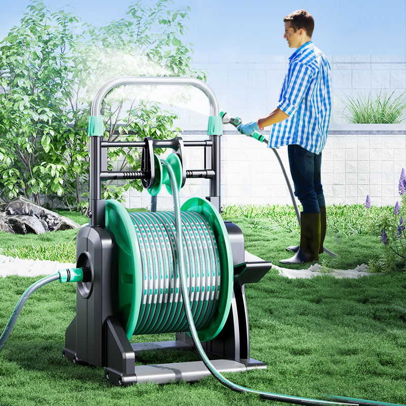 Automatic Yardworks 30M Hose S - đánh giá và giá Garden Hose Reel Automatic Retractable 30M
