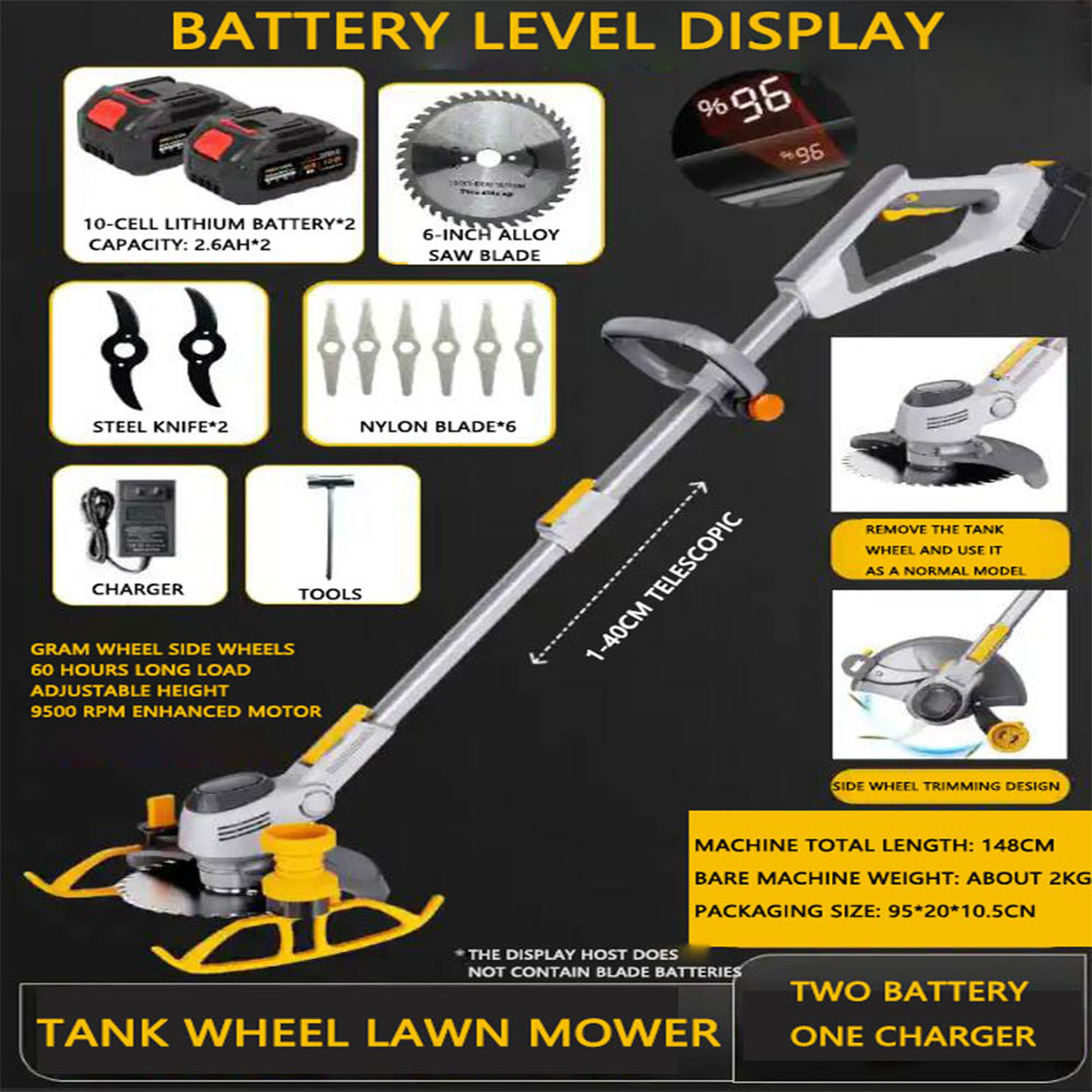 21V Cordless Electric Lawn Mow - đánh giá và giá Brushless Cordless Grass Trimmer 21V