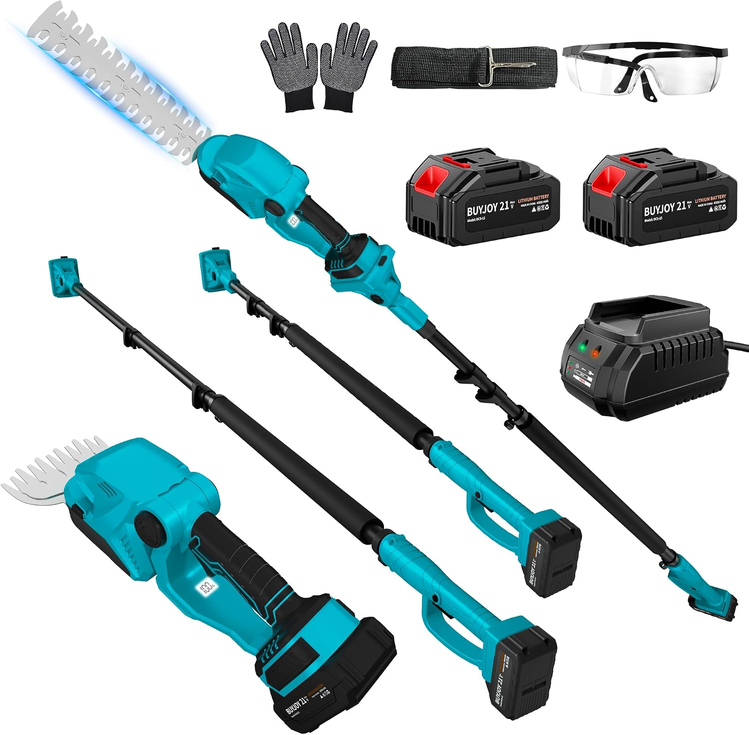 4-in-1 Pole Hedge Trimmer & Co - đánh giá và giá Cordless Hedge Trimmer Pole 2 In 1