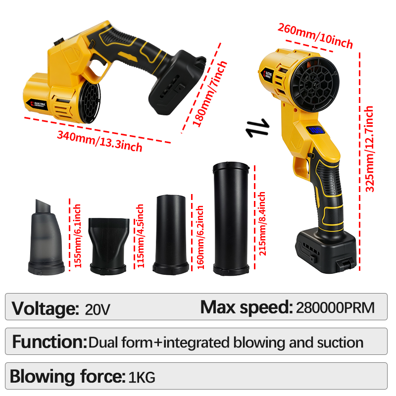 280000rpm Brushless Cordless L - đánh giá và giá Cordless Leaf Blower Brushless 20V