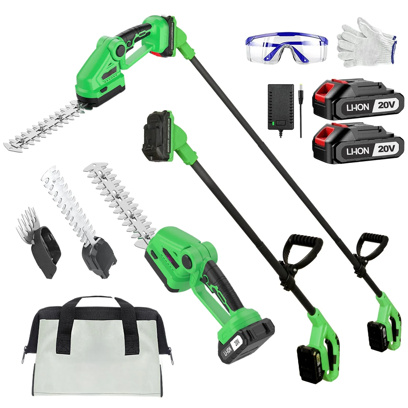 20V Cordless Hedge Trimmer wit - đánh giá và giá Cordless Hedge Trimmer Pole 2 In 1