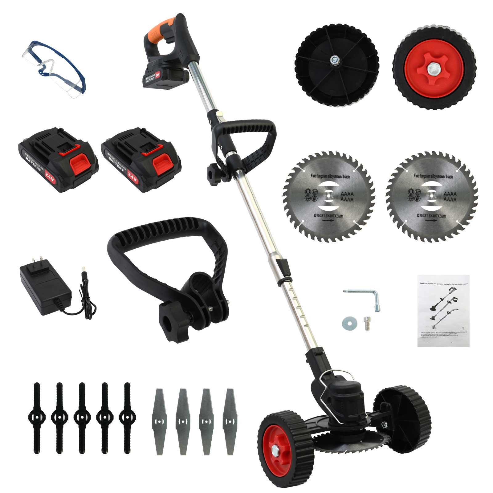 Electric Lawn Mower Cordless G - đánh giá và giá Brushless Cordless Grass Trimmer 21V