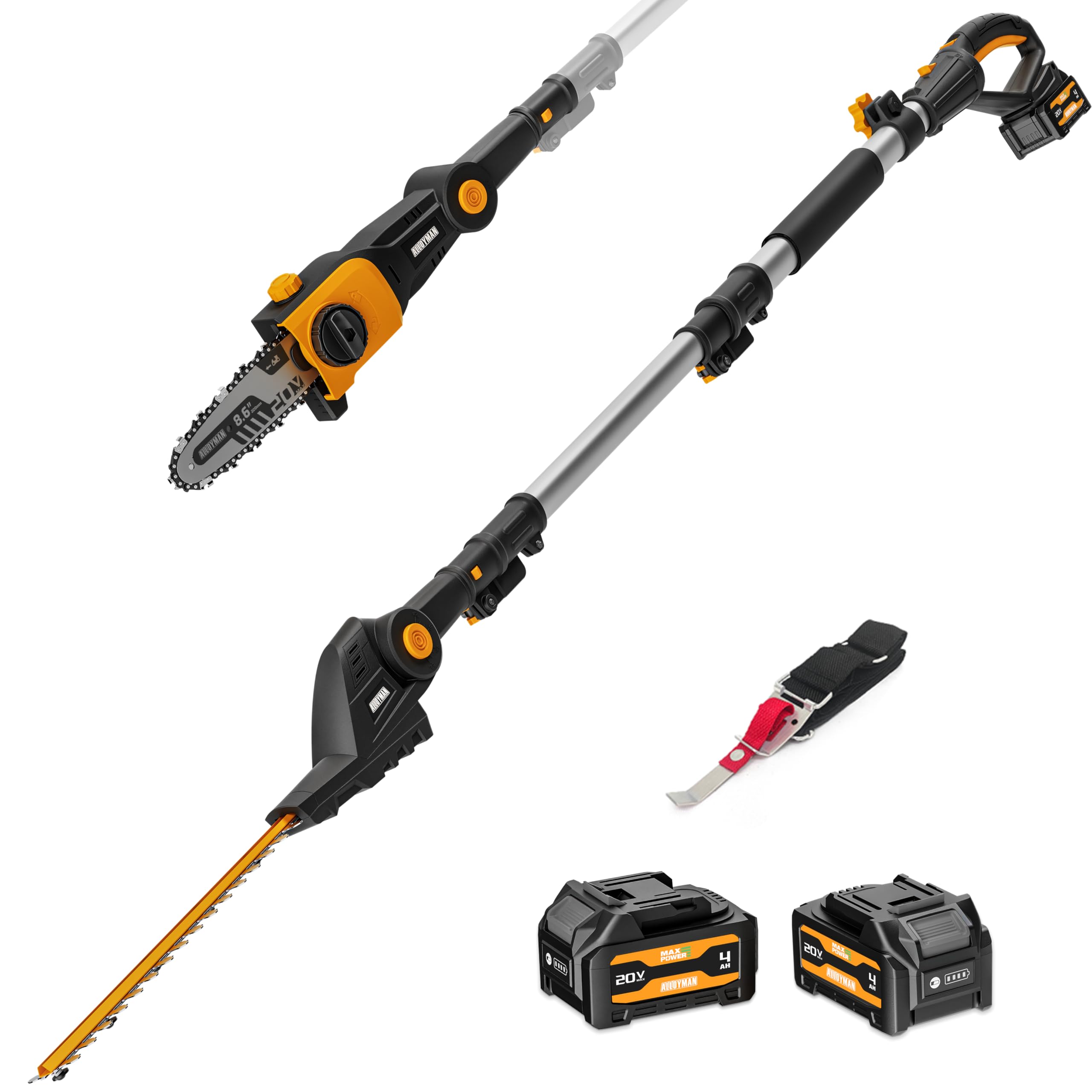 2-in-1 Telescopic Cordless Pol - đánh giá và giá Cordless Hedge Trimmer Pole 2 In 1