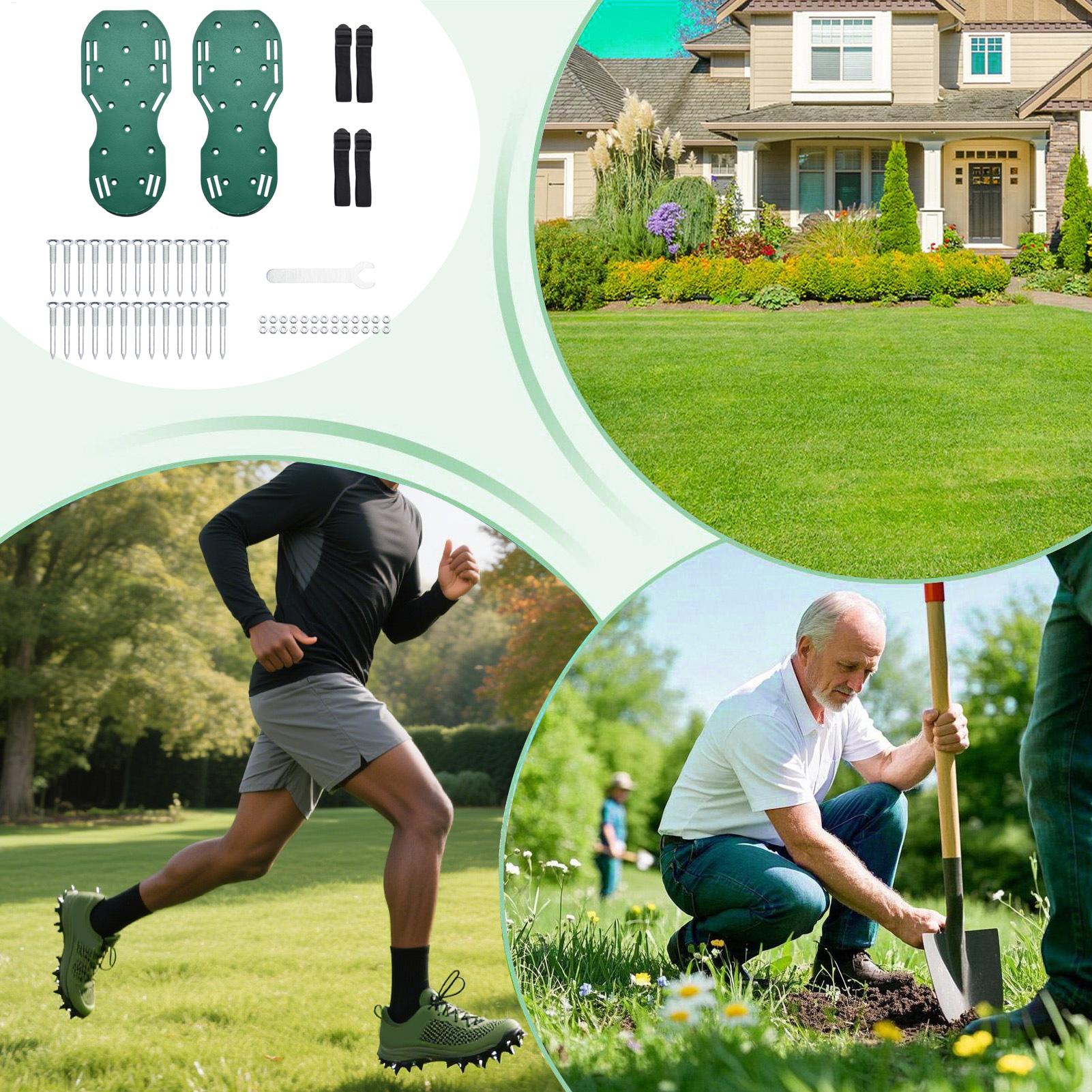Aerating Shoes for Lawn Heavy  - đánh giá và giá Lawn Aerator Shoes Spikes Heavy Duty