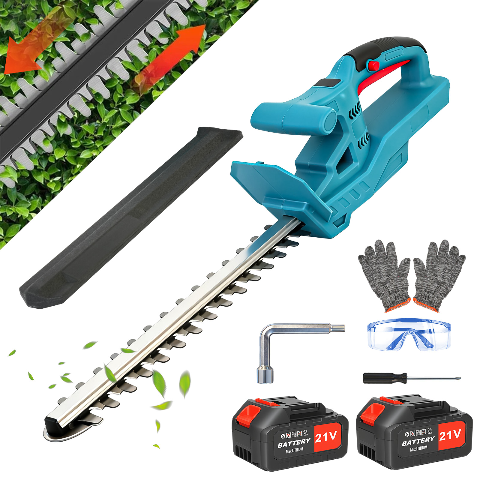 20-Inch Cordless Hedge Trimmer - đánh giá và giá Brushless Cordless Grass Trimmer 21V