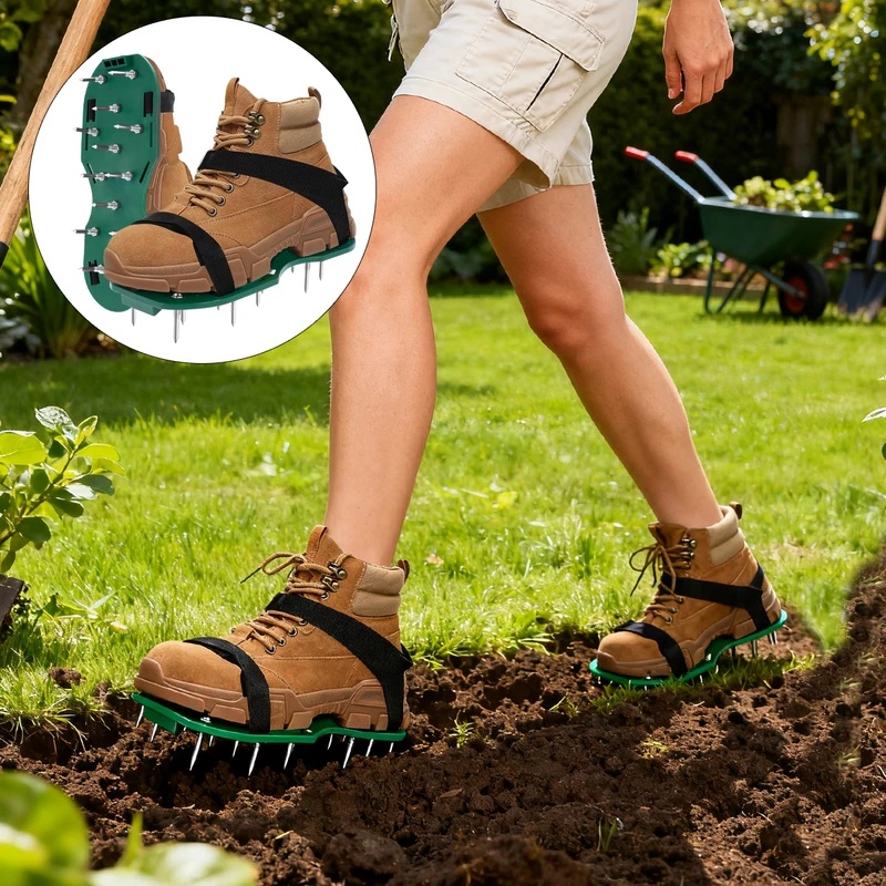 Adjustable Spiked Lawn Aerator - đánh giá và giá Lawn Aerator Shoes Spikes Heavy Duty