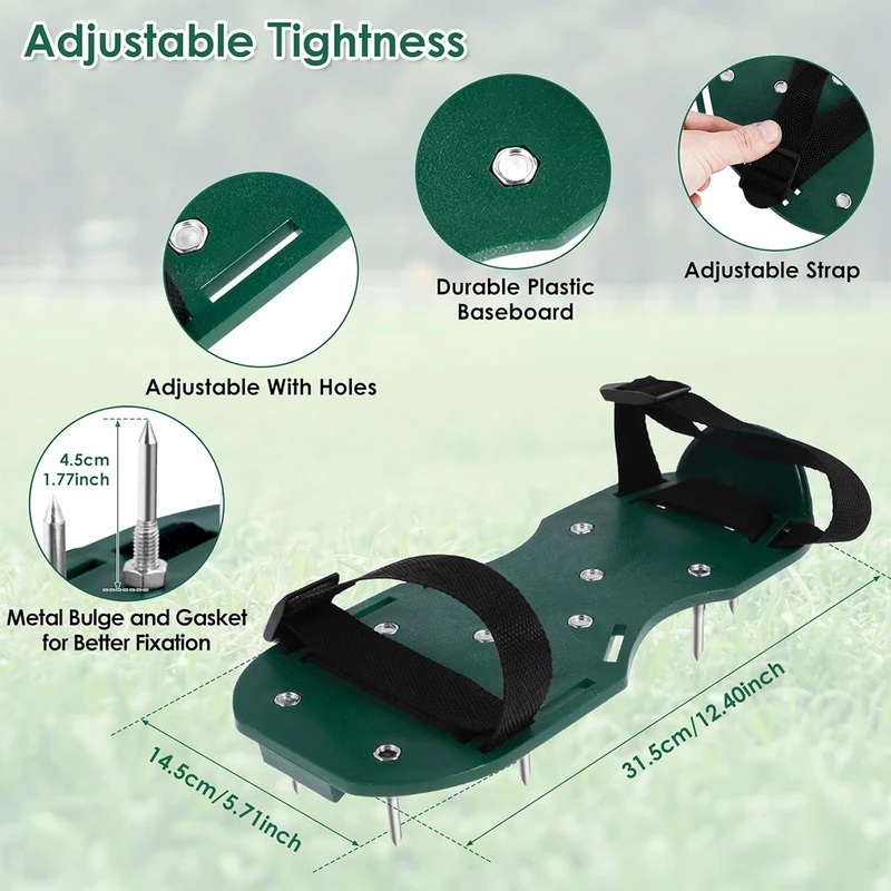 Adjustable Spiked Lawn Aerator - đánh giá và giá Lawn Aerator Shoes Spikes Heavy Duty