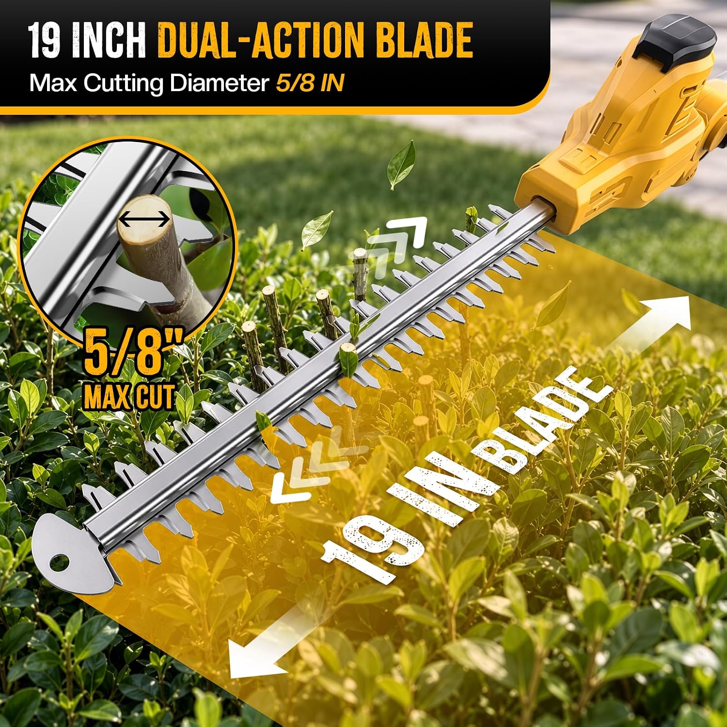 2-in-1 Cordless Pole Saw & Pol - đánh giá và giá Cordless Hedge Trimmer Pole 2 In 1