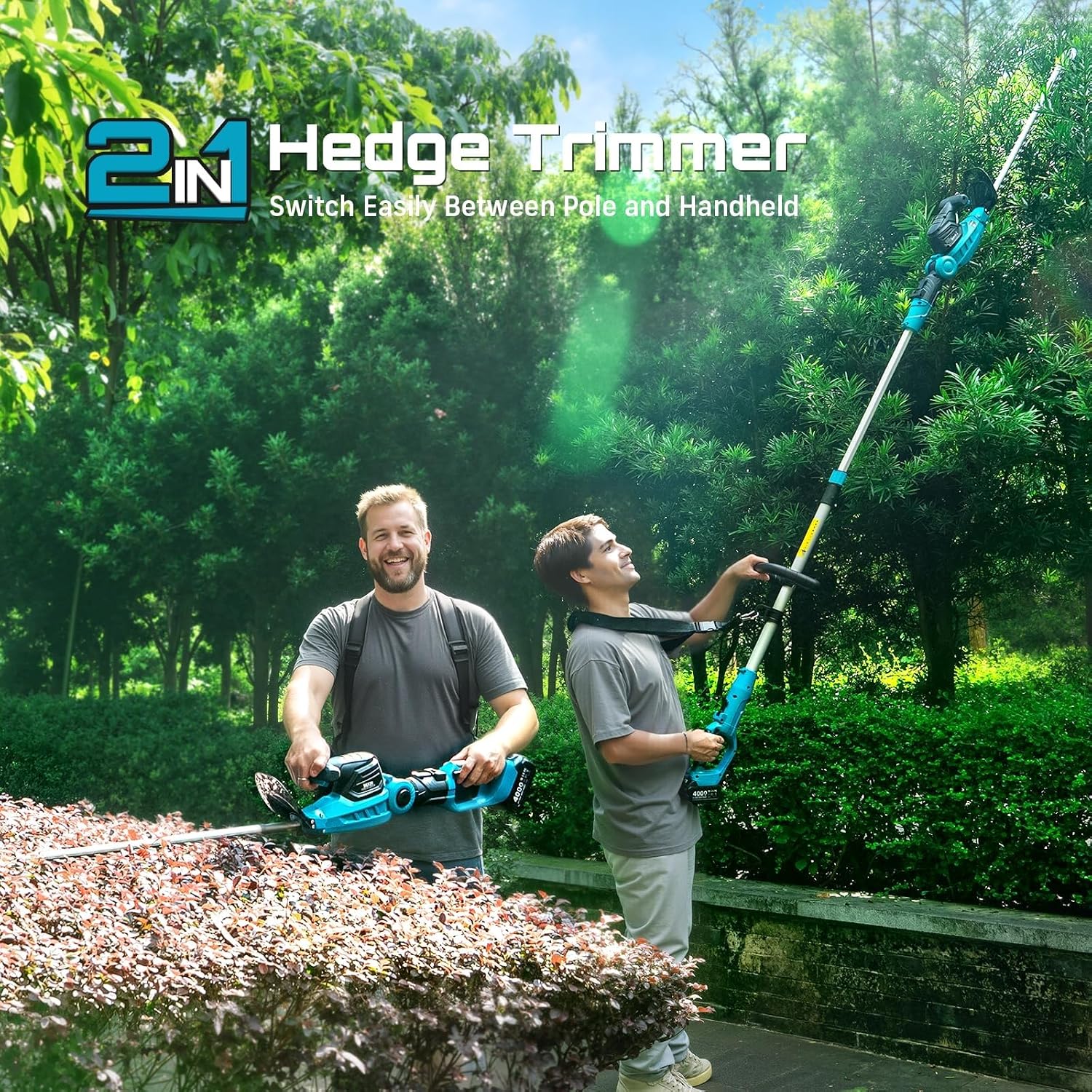 20V 2-in-1 Cordless Hedge Trim - đánh giá và giá Cordless Hedge Trimmer Pole 2 In 1