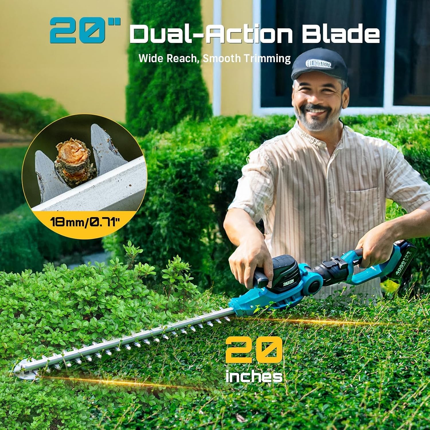 20V 2-in-1 Cordless Hedge Trim - đánh giá và giá Cordless Hedge Trimmer Pole 2 In 1