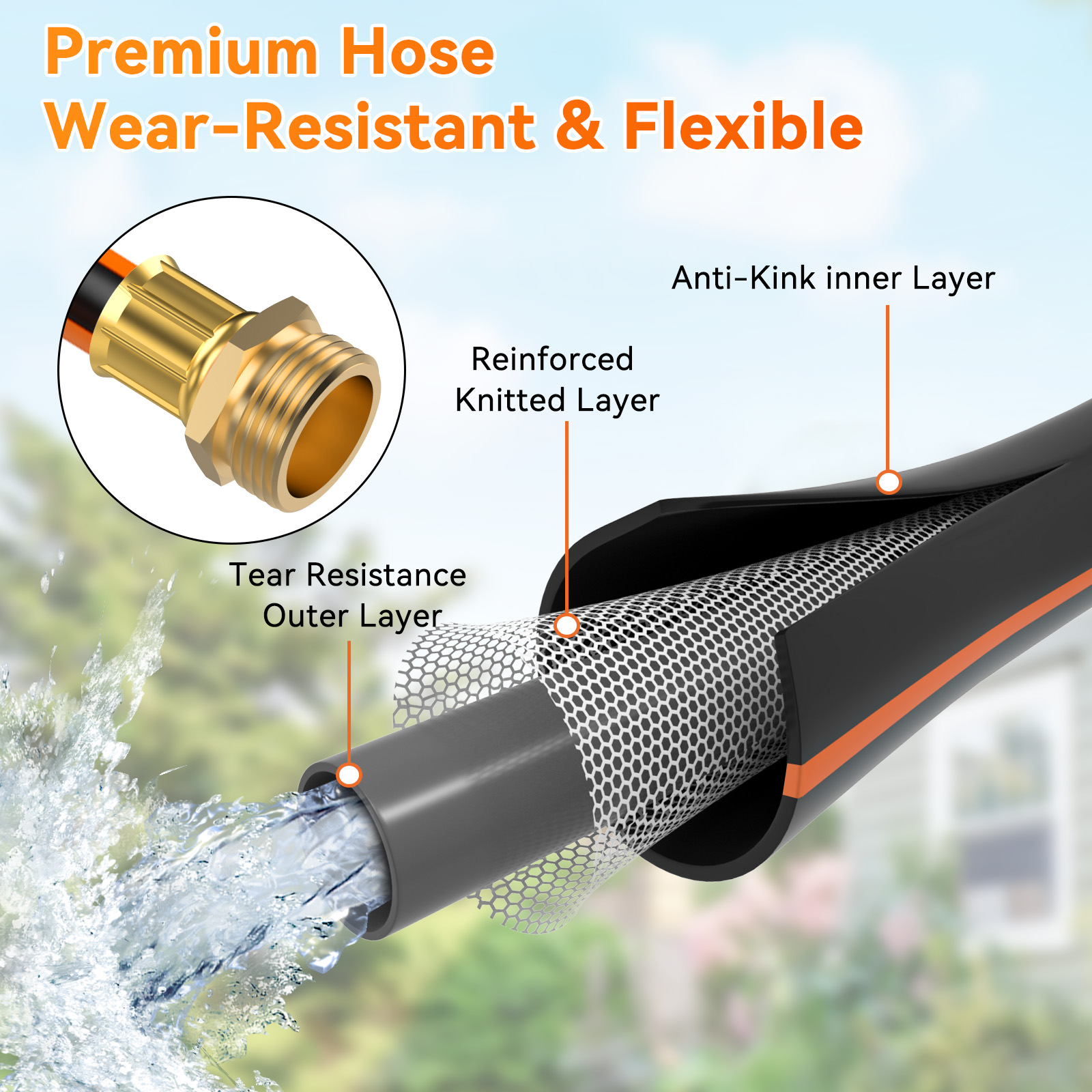 NEOTEC 1/2 30M Industrial Retr - đánh giá và giá Garden Hose Reel Automatic Retractable 30M