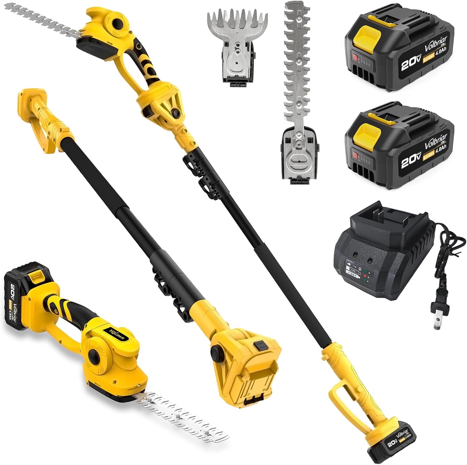 2-in-1 Cordless Pole Hedge Tri - đánh giá và giá Cordless Hedge Trimmer Pole 2 In 1
