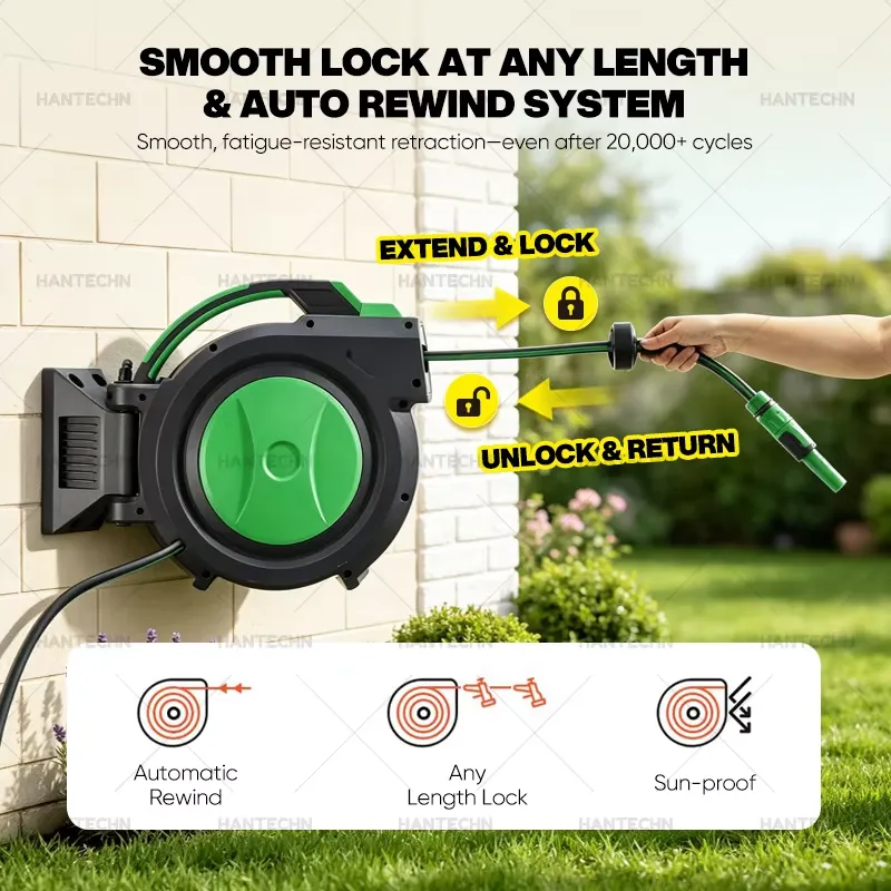 for Hantechn Automatic Retract - đánh giá và giá Garden Hose Reel Automatic Retractable 30M