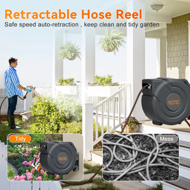 1/2 30M Automatic Retractable  - đánh giá và giá Garden Hose Reel Automatic Retractable 30M