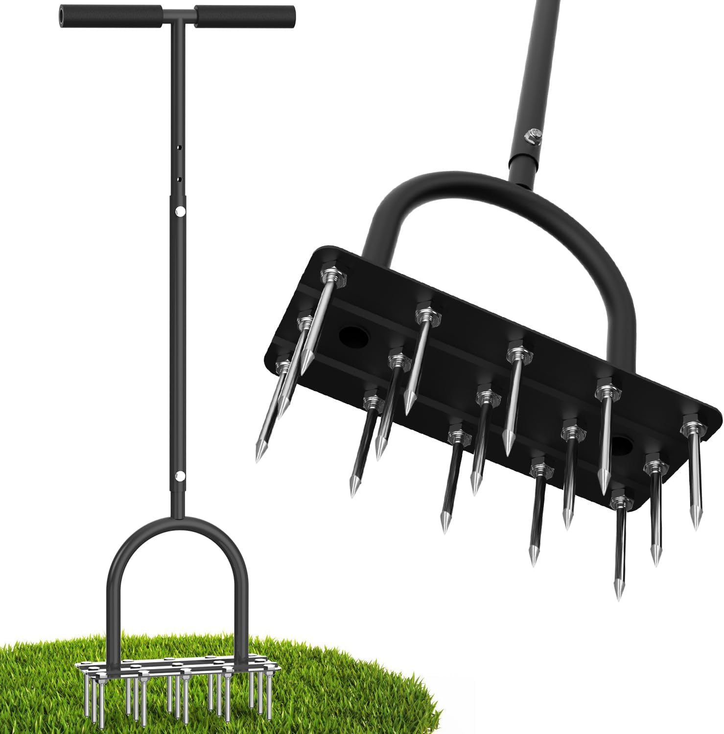 New Lawn Aerator, Automatic Di - đánh giá và giá Lawn Aerator Shoes Spikes Heavy Duty
