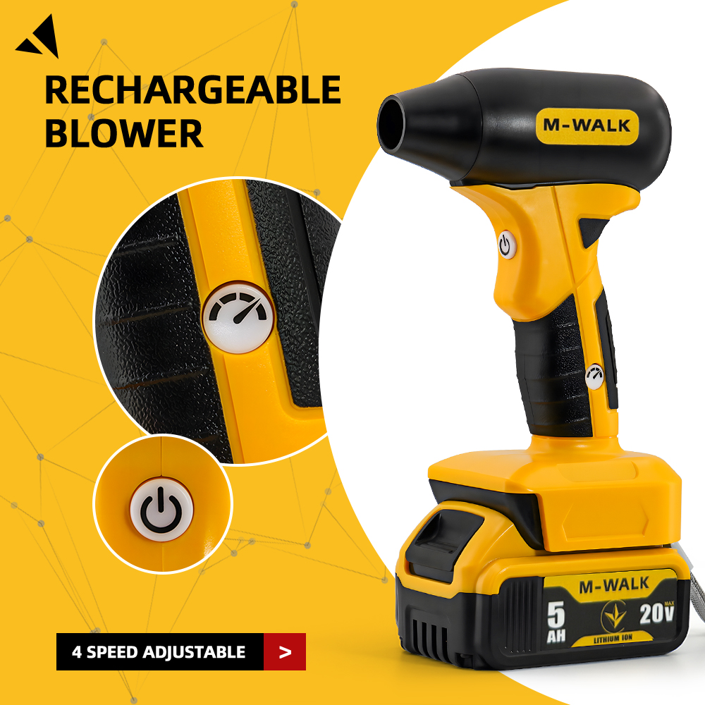 M-WALK 130000RPM Brushless Ele - đánh giá và giá Cordless Leaf Blower Brushless 20V