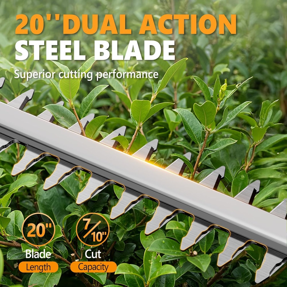 2-in-1 Cordless Pole & Handhel - đánh giá và giá Cordless Hedge Trimmer Pole 2 In 1
