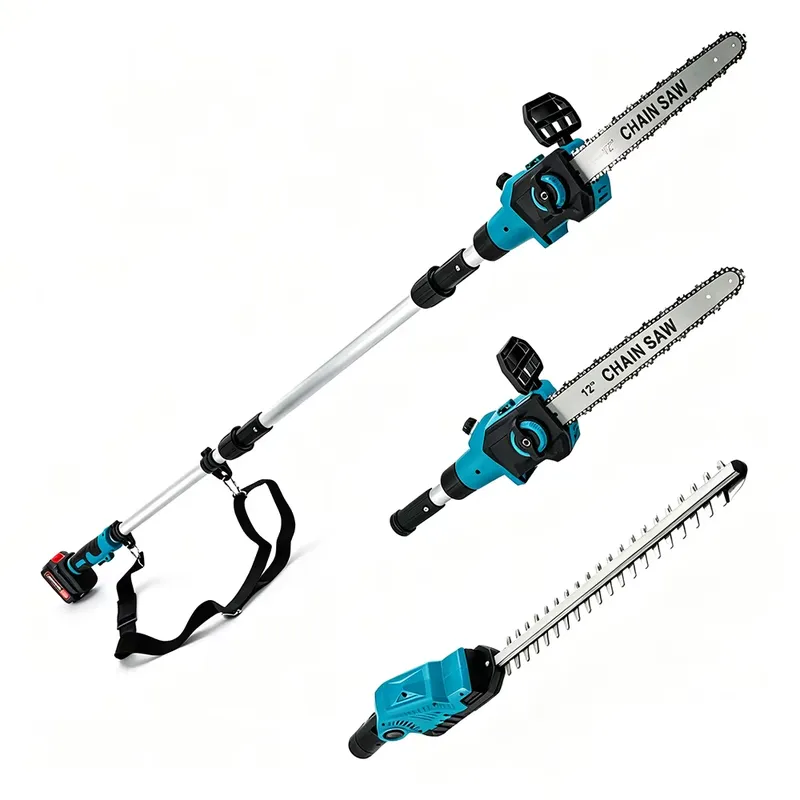 2-in-1 Cordless Pole Chainsaw  - đánh giá và giá Cordless Hedge Trimmer Pole 2 In 1