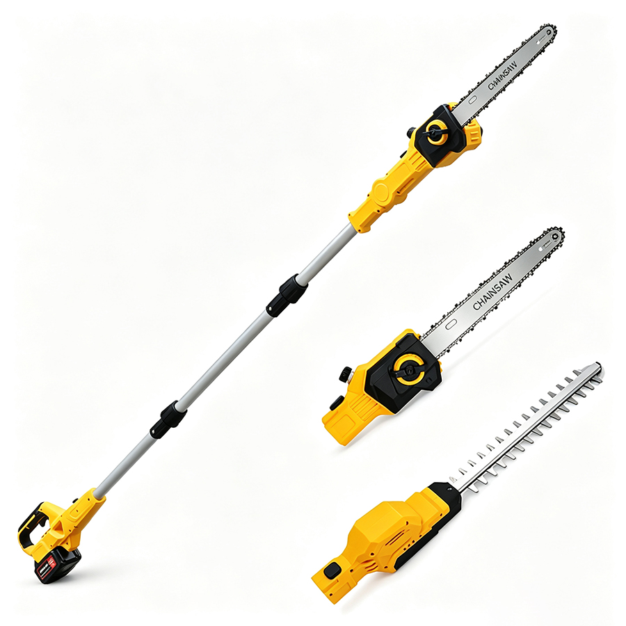 Custom 2-in-1 Cordless Pole Ch - đánh giá và giá Cordless Hedge Trimmer Pole 2 In 1
