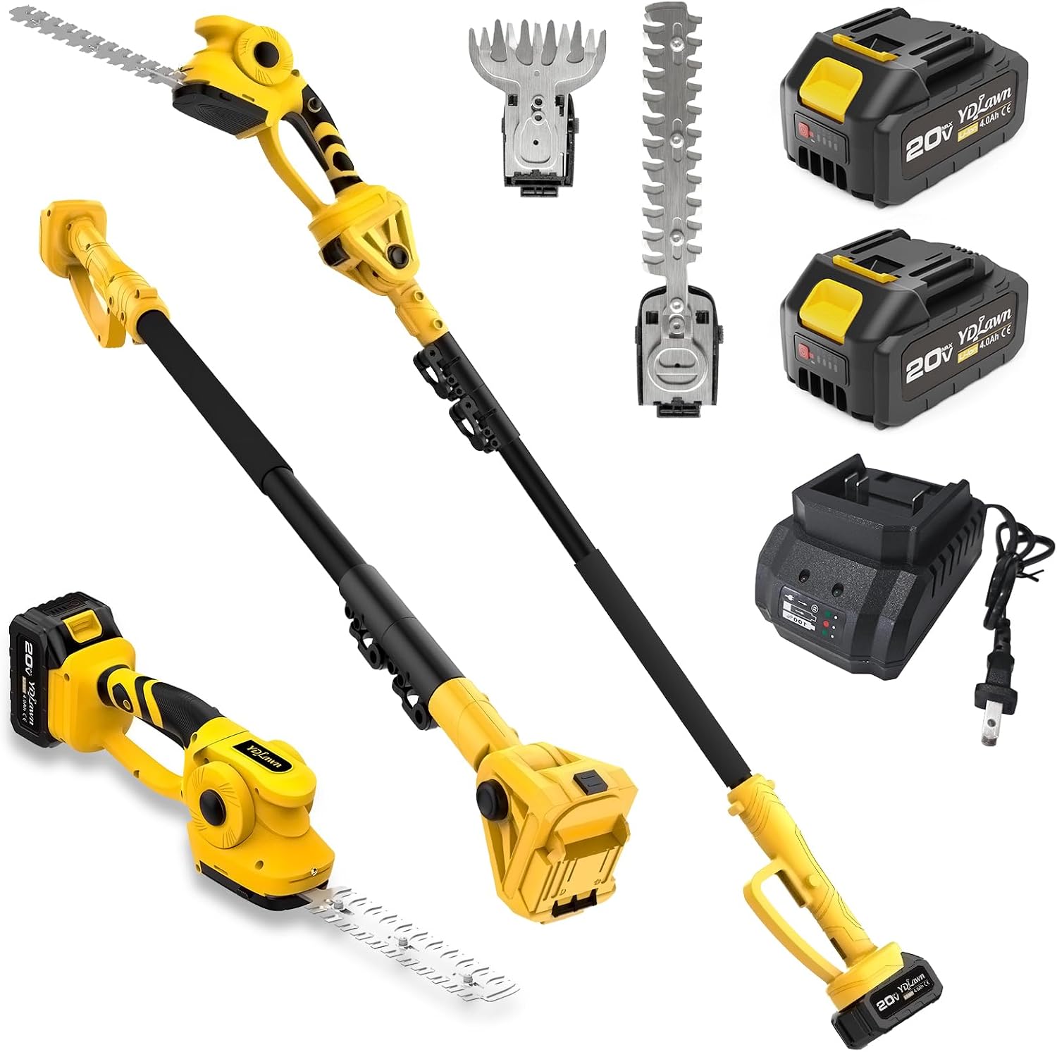 2-in-1 20V Cordless Pole Hedge - đánh giá và giá Cordless Hedge Trimmer Pole 2 In 1