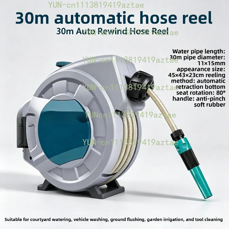 30M Automatic Retractable Hose - đánh giá và giá Garden Hose Reel Automatic Retractable 30M